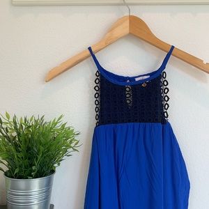 Blue Lace Skater Top | Pixley